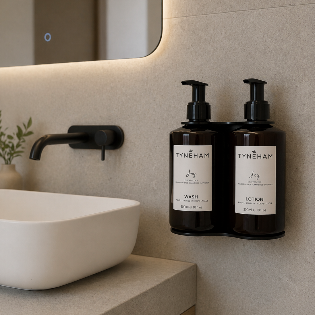 Double 300ml Standard Wall-Mounted Holder