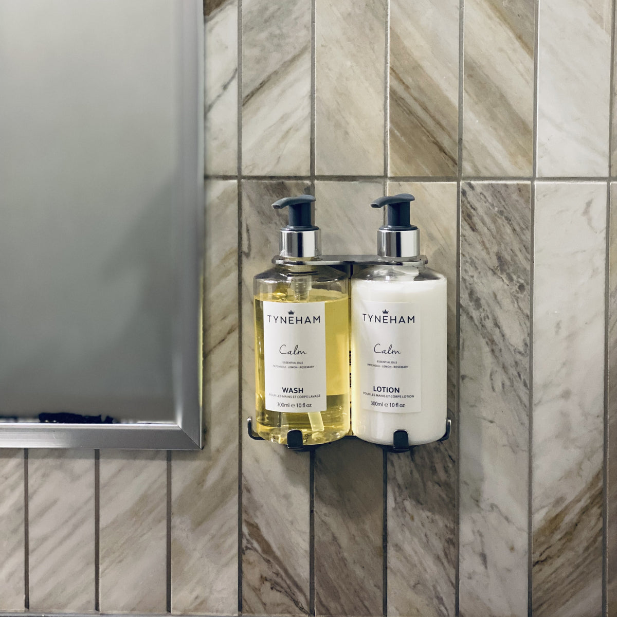 Double 300ml Security Wall-Mounted Holder