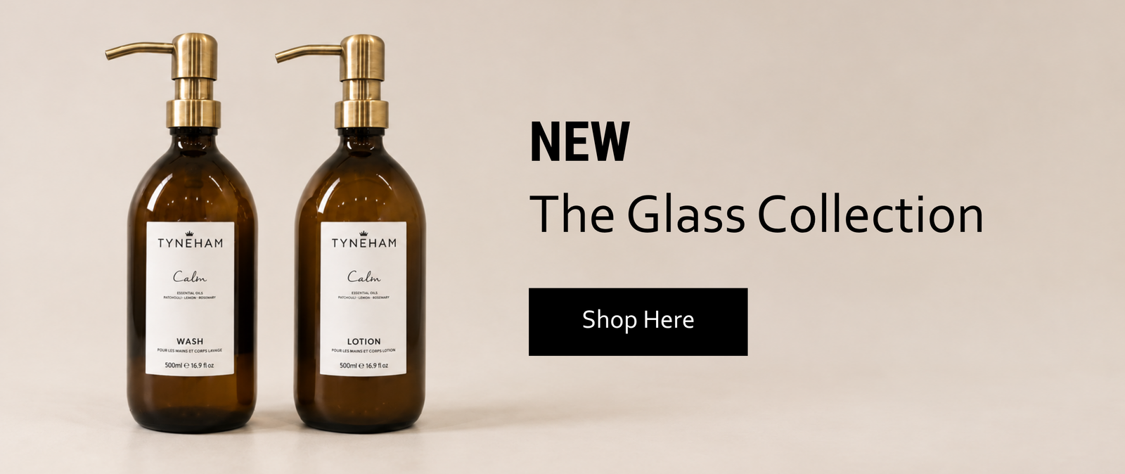 shop Tyneham's new 500ml glass bottle collection